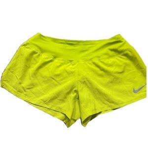 Nike Women's Bright Yellow Athletic Shorts